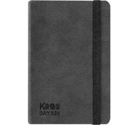Kaos, Agenda 2026 Ufficiale Kaos, Agenda Giornaliera 12 Mesi Midi, Planner Giornaliero con 384 Pagine, Copertina Termovirante e Risguardo Interno Nero, Formato 9 x 14 cm, Black
