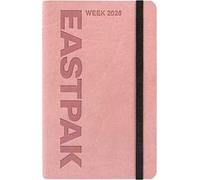EASTPAK, Agenda 2026 Ufficiale Eastpak, Agenda Settimanale 12 Mesi Midi, Planner Settimanale con 192 Pagine, Elastico, Tasca Portatutto, Segnalibro, Calendario 2026 e 2027, Formato 9 x 14 cm, Mauve