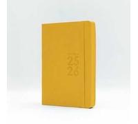 Agenda 16 Mesi, giornaliera, Monobloc 2025-2026, Intempo, Giallo - 12 x 17 cm