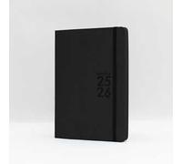 Agenda 16 Mesi, settimanale, Monobloc 2025-2026, Intempo, Nero - 15 x 21 cm