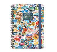 Agenda 16mesi Large Weekly Spiral Bound Diary Travel Stickers 2026-2027