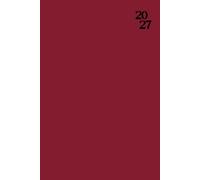 Agenda 16x24 Semainier Vertical: Bourgogne | 1 Semaine sur 2 Pages avec Horaire pour Rendez-Vous | Planificateur Hebdomadaire 12 Mois de Janvier à ... | Couverture Souple Sans Spirale | Konomolok.