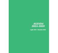 Agenda 18 mesi 2024 2025 settimanale a4: luglio 2024 a dicembre 2025