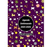 Agenda 18 mesi 2025 2026 settimanale orizzontale: luglio 2025 - dicembre 2026 18 mesi, formato A4