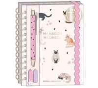 AGENDA 18 MESI SPIRALATA CON PENNA COORDINATA E STICKY NOTES CAT 2025-2026