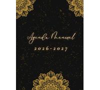 Agenda 2 ans 2026-2027 Mensuel: Planning Simple sans Heures en Français - Organisation Personnelle et Professionnelle - du Premier Janvier 2026 au 31 Décembre 2027 - Grand Format A4 - Couverture Mate.