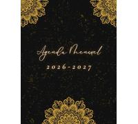 Agenda 2 ans 2026-2027 Mensuel: Planning Simple sans Heures en Français - Organisation Personnelle et Professionnelle - du Premier Janvier 2026 au 31 Décembre 2027 - Grand Format A4 - Couverture Mate.
