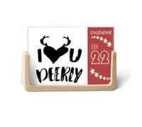 Agenda 2022 con scritta "I Love You Deerly Quote Style 2022