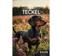 Agenda 2024 - Teckel: Journalier | 2 jours par page | Format A5 | Couverture Souple | 194 pages | Chiens