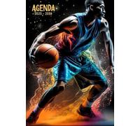Agenda 2025-2026: Basketball | Planificateur Journalier - 2 Jours par page | Étudiants - Collège - Lycée - Primaire