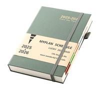 Agenda 2025-2026, formato A5, un giorno per pagina, agenda 2025-2026, formato A5, pagina per giorno, agenda scolastica da agosto 2025 ad agosto 2026, agenda giornaliera e mensile con passante per
