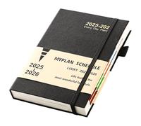Agenda 2025-2026, formato A5, un giorno per pagina, agenda 2025-2026, formato A5, una pagina per giorno, agenda accademica da agosto 2025 ad agosto 2026, agenda giornaliera e mensile con passante per