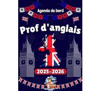 Agenda 2025-2026 Professeur d’Anglais: Organisateur planificateur Semainier et Mensuel | Cahier Journal | Cadeau Prof d’Anglais | A4