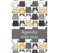 Agenda 2025-2026: Regalo per Gli Amanti dei Gatti, Mamma Gatto, Veterinario, Proprietari di Gatti, Calendario, Pianificatore Settimanale Mensile