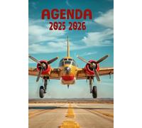 Agenda 2025-2026: Scolaire avion militaire | Journalier (une page par jour) | Septembre à Juillet | 14,8 x 21 cm | Collège et Lycée et primaire | militaire et armée | garçon et fille.