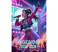 Agenda 2025-2026: Scolaire k-pop | Journalier (une page par jour) | Septembre à Juillet | 14,8 x 21 cm | Collège et Lycée et primaire | anime et Corée, Korean Pop | garçon et fille.