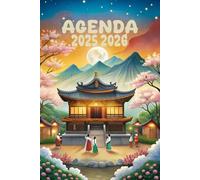 Agenda 2025-2026: Scolaire Korea | Journalier (une page par jour) | Septembre à Juillet | 14,8 x 21 cm | Collège et Lycée et primaire | Corée | garçon et fille.