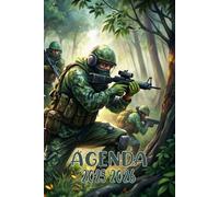 Agenda 2025-2026: Scolaire Thème militaire | Journalier (une page par jour) | Septembre à Juillet | 14,8 x 21 cm | Collège et Lycée et primaire | militaire et armée | garçon et fille.