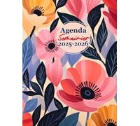 Agenda 2025 2026 Semainier 18 Mois: Grand Format A4, 2 pages par semaine avec heure, de juillet 2025 à décembre 2026