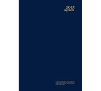 Agenda 2025 a5: Blue - Vertical - Weekly Planner - Dated - With Time - Canada : English & Français - For Work, School,...- 12 Month: Jan to Dec - ... Cover - No Spiral - for Men, Woman and Kids.