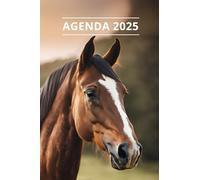 AGENDA 2025 - CHEVAL: Petit format de poche | 4 langues | Janvier à Décembre 2025 | 52 semaines | 1 semaine sur 2 pages | Format pratique 10x15 cm, 115 pages | Fantaisie, original | Cadeau à offrir