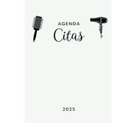 Agenda 2025 Citas Peluqueria: Libro de Citas para Peluqueria con Fecha y por Horas, Intervalo de 30 Minutos | Dia por Pagina, 4 Empleados, de 7:00 a 22:30, y Calendario de Mes Corriente A4