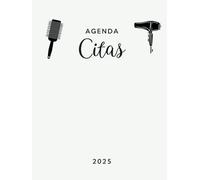 Agenda 2025 Citas Peluqueria: Libro de Citas para Peluqueria con Fecha y por Horas, Intervalo de 30 Minutos | Dia por Pagina, 4 Empleados, de 7:00 a 22:30, y Calendario de Mes Corriente A4