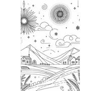 Agenda 2025 Completa - Diario de Planificación en Formato A5 con Ilustraciones estilo Line Art- Perfecta para Organización Personal y Profesional