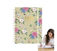 Agenda 2025 con copertina rigida per pianificazione, pianificatore di lavoro, formato A5, organizzatore familiare di apprendimento a distanza, forniture scolastiche, plani