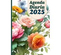 Agenda 2025 Diaria: 1 día por página - formato A4 - 12 meses de enero a diciembre en español con suficiente espacio para planificar tus días y tomar notas.