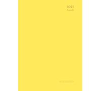 Agenda 2025 English - Français A4: Weekly - Yellow - Vertical Days With Hourly Schedule - For Men and Women & Kids - Planner 12 Month: Jan To Dec - Canada - Large - Non Spiral - Soft Cover.