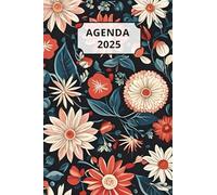 AGENDA 2025 - FLEURS: Petit format de poche | 4 langues | Janvier à Décembre 2025 | 52 semaines | 1 semaine sur 2 pages | Format pratique 10x15 cm, 115 pages | Fantaisie, original | Cadeau à offrir