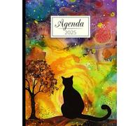 Agenda 2025 Giornaliera A4 Gatto: Pianificatore un giorno per pagina | da gennaio a dicembre | con data e ora | 12 mesi