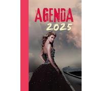 Agenda 2025: intérieur en noir et blanc, thème onirique, 4 jours par pages et en bonus un livret interprétation des rêves, au total 178 pages