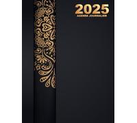 Agenda 2025 journalier: Une page par jour avec heure - avec planification mensuel | grand format A4