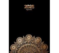 Agenda 2025 mandala: Journalier - Grand Format A4 - 365 jours 1 Page Par Jour Avec Horaires