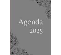 Agenda 2025: Organizador Diario, Semanal y Mensual con Pestañas de Enero a Diciembre, Tamaño (8.5x11), Pasta Dura con Espiral, Cierre Elástico y Papel Premium: Planifica tu año con estilo y eficiencia: diseño compacto, materiales duraderos y organización