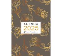 Agenda 2025 Semainier: Boostez votre productivité, atteignez vos objectifs avec aisance grâce à notre Planificateur hebdomadaire 1 semaine sur 2 pages ... à décembre) Couverture noir avec des fleurs