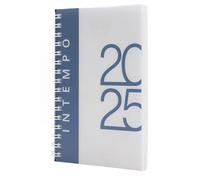 AGENDA 2025 SETTIMANALE POLIPROPILENE SPIRALATA 21x30 cm INTEMPO Prodotto di Qualità + Omaggio penna a scatto e segnalibro