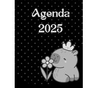 Agenda 2025 Tapa Blanda: Organiza tu Año, 8.5x11'' en blanco y negro: Planificador con Frases Motivadoras: Libro 2025 con diseño intuitivo, seguimiento de metas, block de notas y organizador