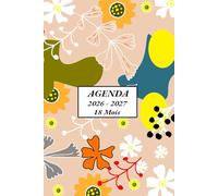 Agenda 2026 2027 Journalier 18 mois: Format A5, Planificateur Journalier de juillet 2026 à décembre 2027, 1 Page par Jour avec heure