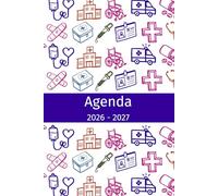 Agenda 2026-2027: Regalo para Médicos, Enfermeras, Personal Sanitario, Estudiantes, Vista Semanal y Mensual, Gráfica relacionada con la medicina