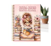 Agenda 2026-2030 - 8,27x5,51 pollici Programmazione 5 anni con rilegatura