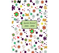 Agenda 2026-2030 Mensuel cinq ans: Planificateur mensuel sur 60 mois - de janvier 2026 à décembre 2030, 1 mois sur 2 pages, format A5.