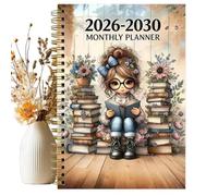 Agenda 2026-2030, rilegatura a , diario per tracciare progetti | Agenda 5 anni per studenti, professionisti, imprenditori, insegnanti, freelancer, consulenti, casa, scuola e ufficio