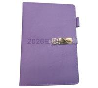 Agenda 2026, agenda accademica 2026, formato A5, pagina al giorno, planner annuale gennaio-dicembre 2026, produttività giornaliera e mensile con portapenne, linguette mensili colorate, tasca interna