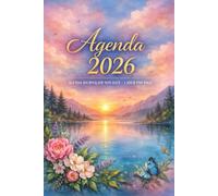 Agenda 2026 - Agenda journalier non daté - 1 jour par page: Format A5 enchanteur - Fleurs et papillons - Idéal pour familles et cadeaux