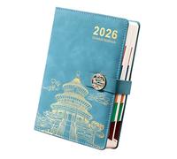 Agenda 2026 annuale per la gestione del tempo, agenda giornaliera per viaggiatori, con layout di pianificazione strutturata, calendario settimanale mensile