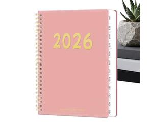 Agenda 2026 - Bloc-notes d'Emploi du Temps 12 Mois | Agenda Quotidien Académique Scolaire Professionnel | Pour Étudiants Femmes Enseignants Organisation Notes Planification