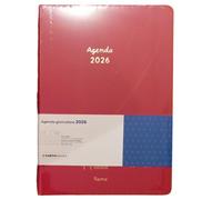 AGENDA 2026 cartomania DAY giornaliera URBAN HORIZONS da 12 mesi ROSSO